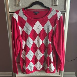 Women’s Tommy Hilfiger Argyle Sweater - Size XL